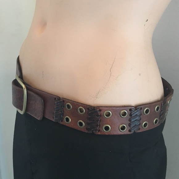 Cute American Eagle Outfitters Brn Leather Belt - Picture 1 of 4